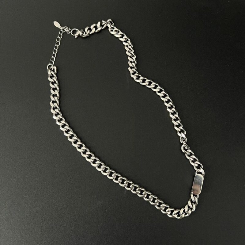 Link Chain Necklace - The Neck Metal Choker Streetwear - Image 4